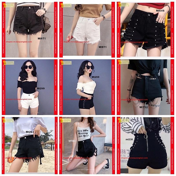 Quần Short Kaki Đùi Nữ cực hot, tổng hợp các mẫu quần sooc mới lạ, không đụng hàng, Size S,M,L diện lên như hot girl