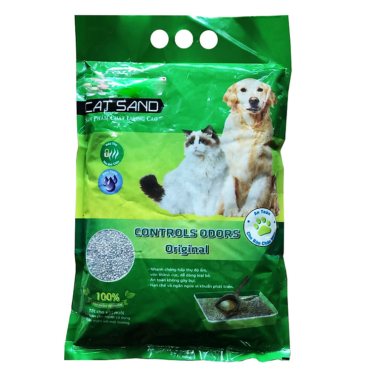 Cát vệ sinh cho thú cưng SP Bentonite Kún Miu siêu vón hút nước tiểu và khử mùi phân 5L