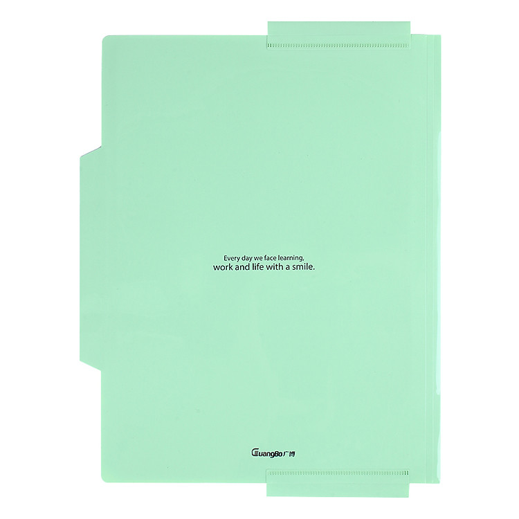 Bìa Mỏng 7 Ngăn Guangbo A 9035 - Xanh Lá - Ảnh 3