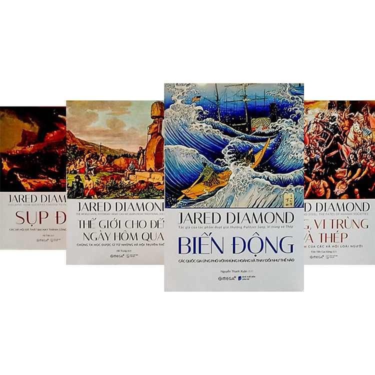 Combo 4 Cuốn Bìa Cứng: Biến Động + Sụp Đổ + Súng, Vi Trùng Và Thép + Thế Giới Cho Đến Ngày Hôm Qua (Tặng Kèm Boxet Sang Trọng)