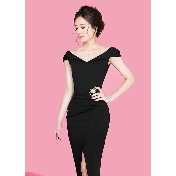 Đầm Trễ Vai Kèm Phụ Kiện SK55921