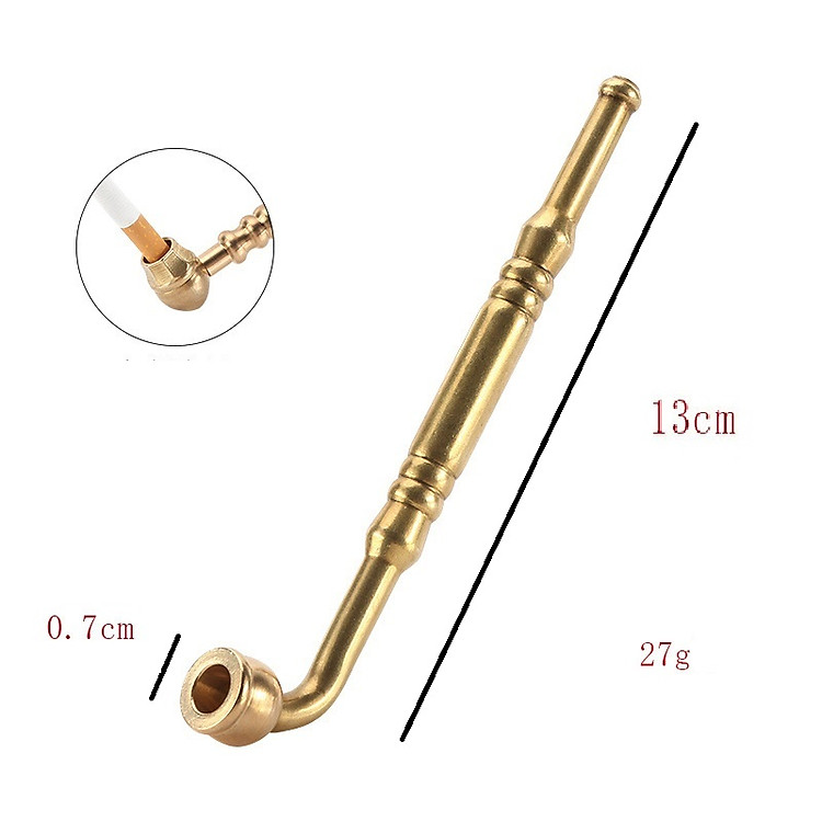 Tẩu thuốc hợp kim đồng cao cấp - Kiểu 1 - Ảnh 3