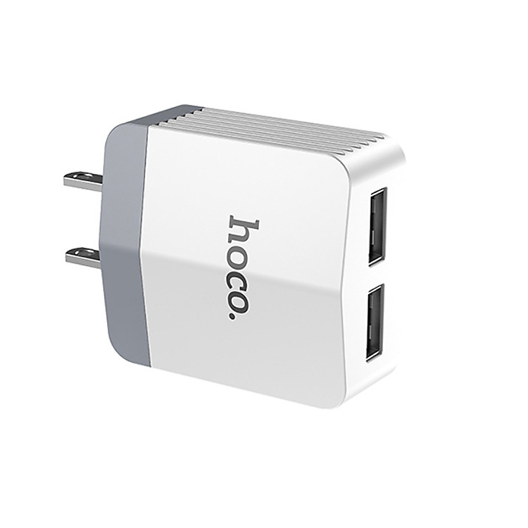 Cốc Sạc nhanh 3.0A 2 Cổng USB Hoco C13 – Hàng Chính Hãng