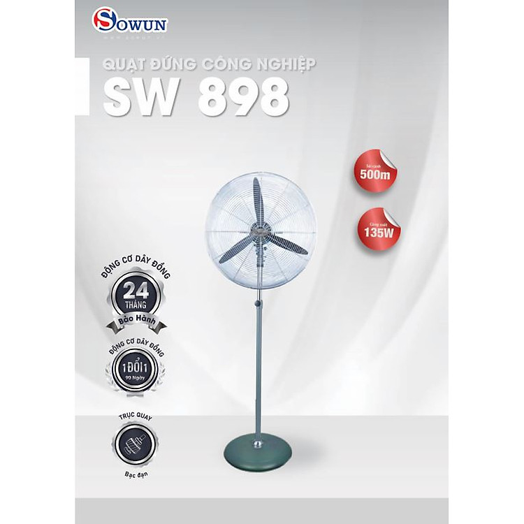 Quạt công nghiệp SOWUN SW 898 Hàng chính hãng