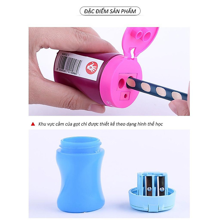 Chuốt bút chì STABILO EASYgraph PSE4502R (màu xanh lá đậm) - Ảnh 5