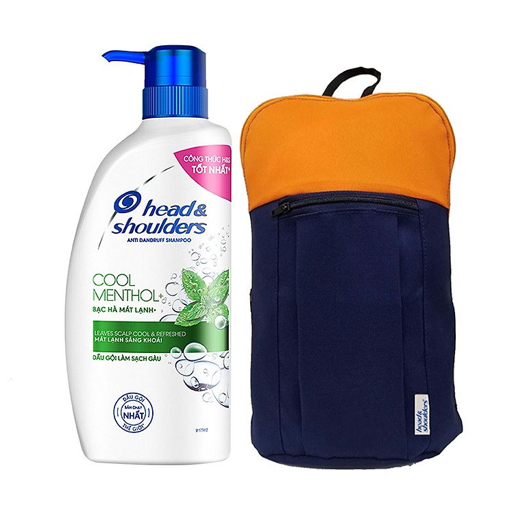 Dầu Gội Head & Shoulders Bạc Hà Mát rượi 850ml - Tặng ba lô cao cấp