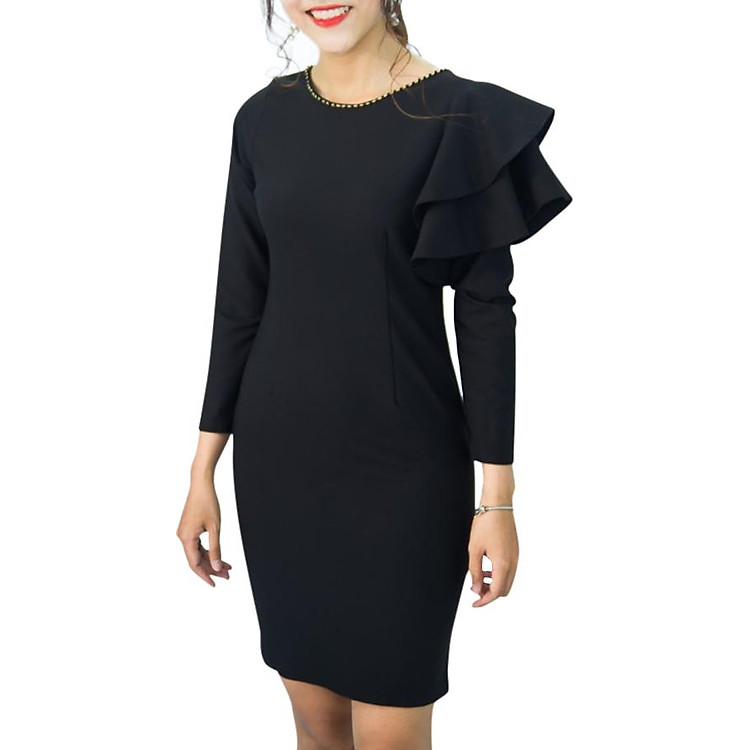 Đầm Cánh Tiên Đính Hạt - Đen (Freesize)
