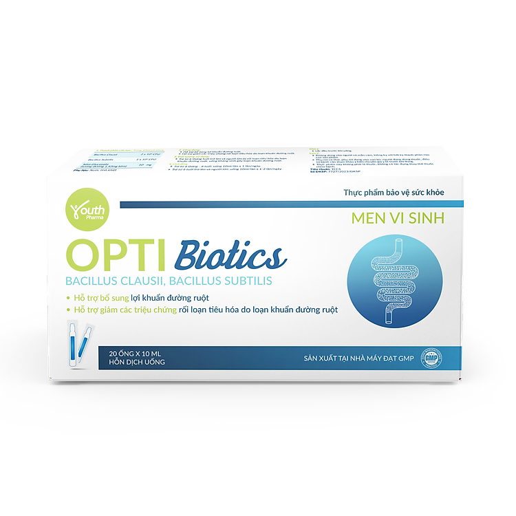 Men Vi Sinh OptiBiotics Youth Pharma - Hộp 20 Ống 10ml