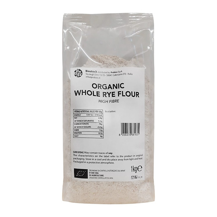 Bột lúa mạch đen nguyên cám hữu cơ 1kg ProBios