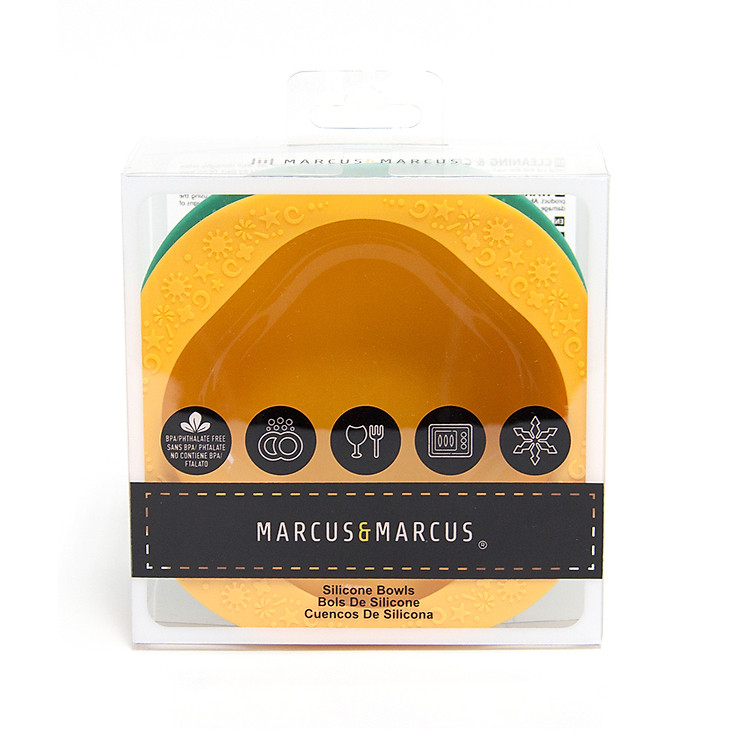 Bát ăn dặm silicon set 2 cái Marcus & Marcus Chính hãng Giá tốt - Hình ảnh 4