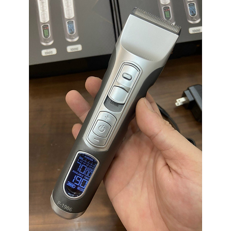 Tông đơ cắt tóc coogn suất 10w P1986 có đèn LED và kích thước cữ cắt