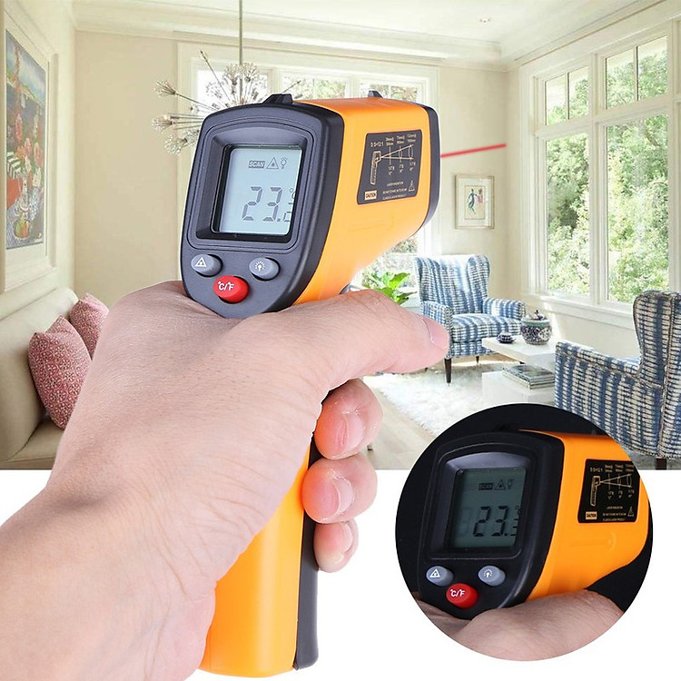 Thiết Bị Đo Nhiệt Độ Bằng Tia Hồng Ngoại GM320 Cao Cấp AZONE