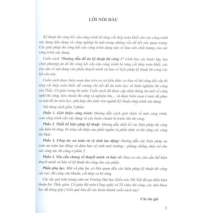 Hướng Dẫn Đồ Án Kỹ Thuật Thi Công 1 (Tái bản - XD) - Ảnh 4