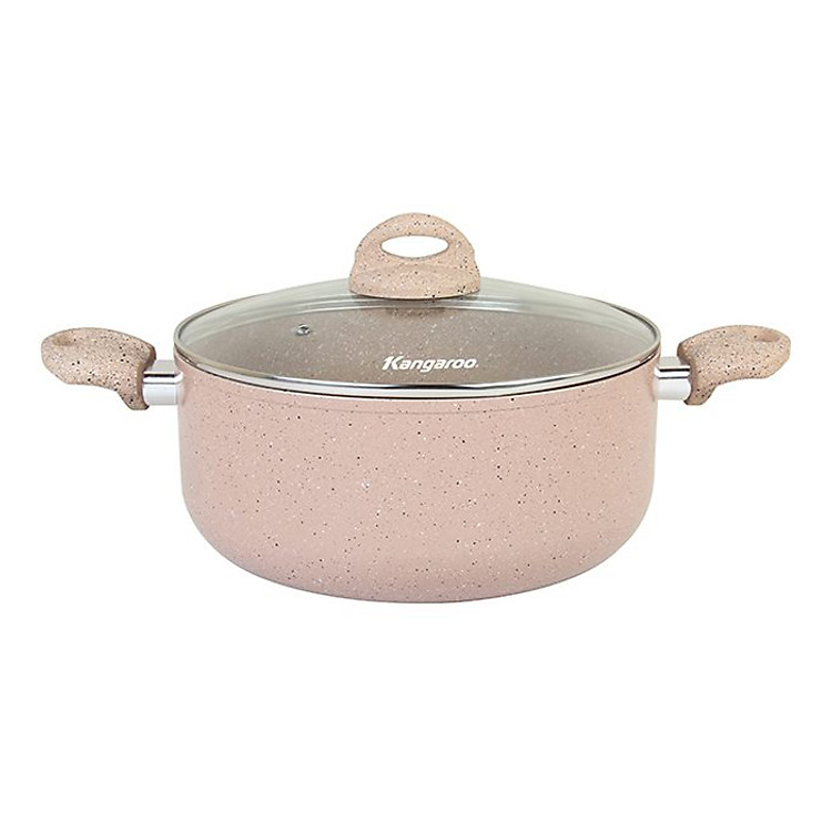 Nồi Nhôm Đáy Từ Nắp Kính Kangaroo KG933XL - 26cm