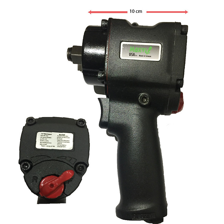 Súng vặn bu lông - mở ốc - siết ốc MAXVI loại mini 1/2" - Hàng nhập khẩu chiều dài chỉ 10cm rất nhỏ gọn