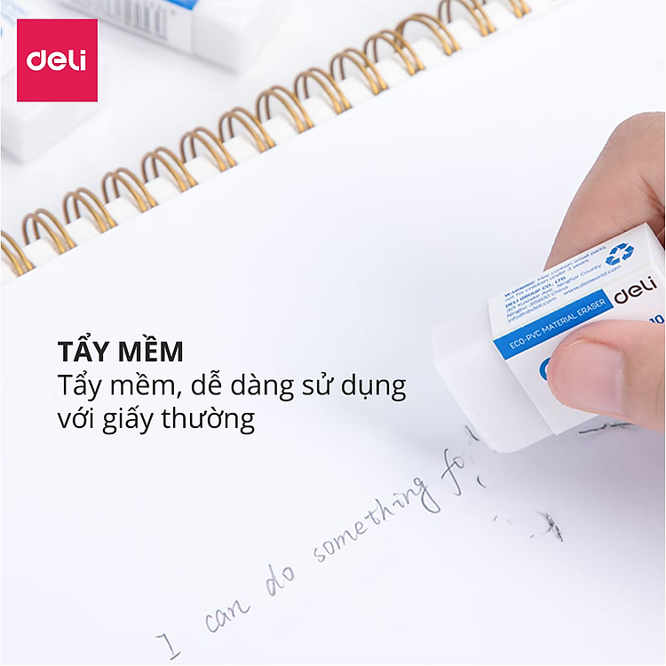Gôm Tẩy Deli EH03010 (Combo 4 chiếc) - Ảnh 5