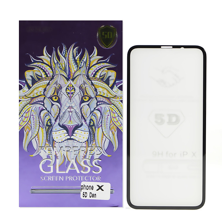 Kính Cường Lực 5D Full Màn Hình Cho Iphone X - Màu Đen