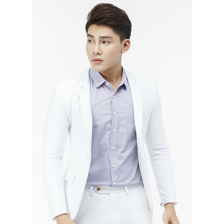 Áo Vest Nam Cài Nút Titishop AVN113 - Trắng
