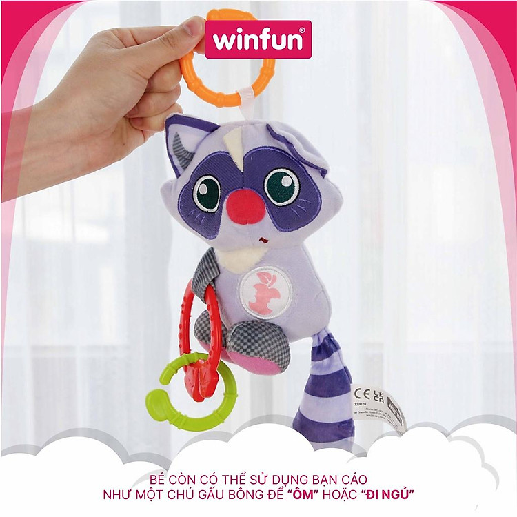 Mua Đồ chơi treo nôi gấu mèo Winfun Chính hãng Tiết kiệm - Hình ảnh 3