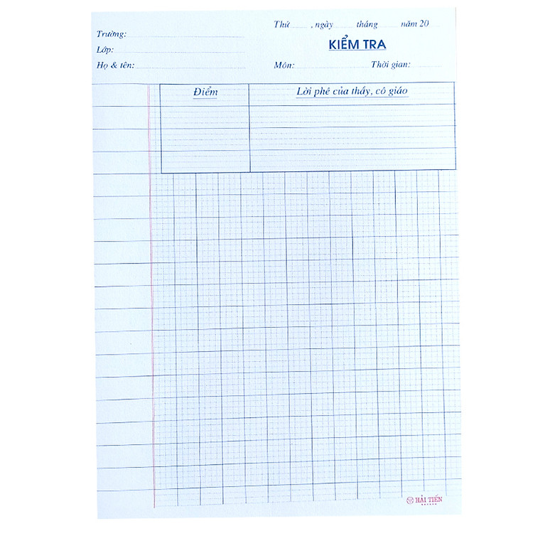 Giấy Kiểm Tra Tiểu Học Hải Tiến (15 tờ) - Ảnh 6