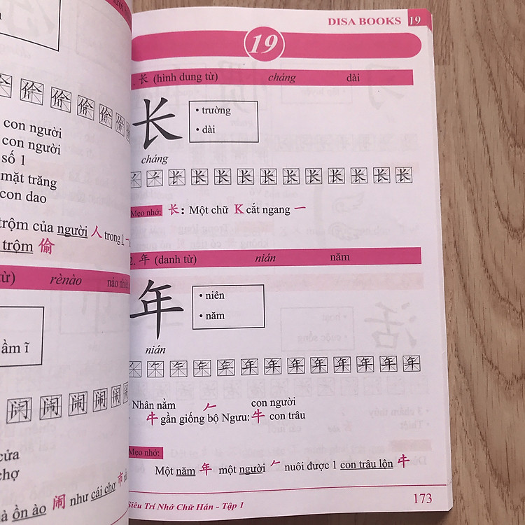 Sổ tay từ vựng HSK1-2-3-4 và TOCFL band A + Siêu trí nhớ 1000 chữ hán Tập 1 - Ảnh 5