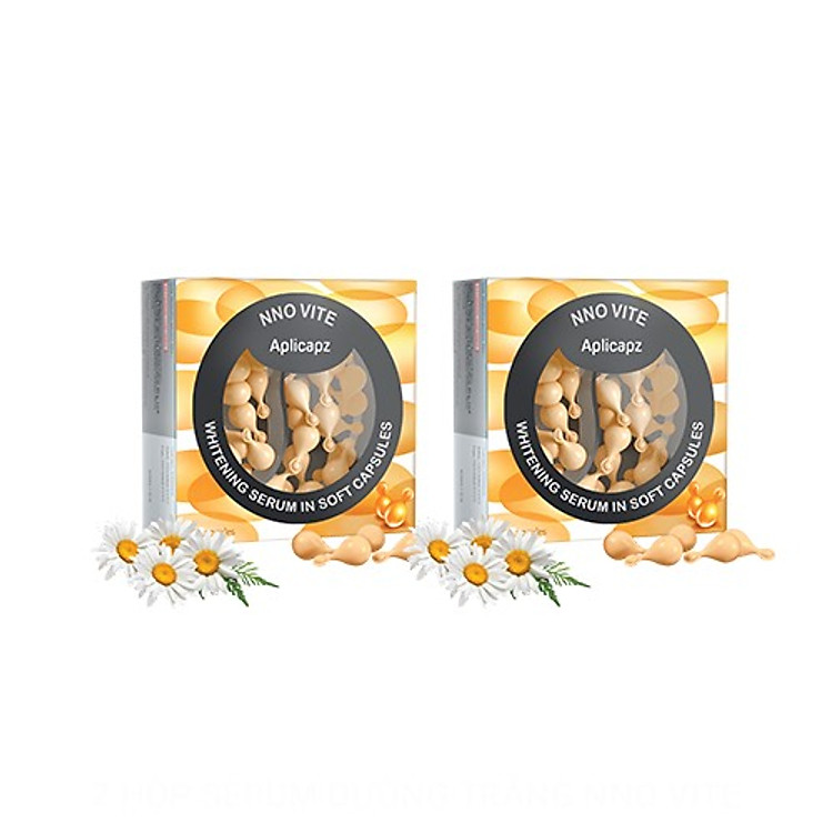Combo 2 hộp Serum dưỡng trắng NNO VITE - dưỡng trắng sáng da & dưỡng đều màu da, hỗ trợ điều trị thâm mụn, ngăn ngừa sạm nám, cải thiện tình trạng lão hóa da trong 8 tuần. (Chăm sóc da mặt) / 2 hộp (Hộp x 30 viên)
