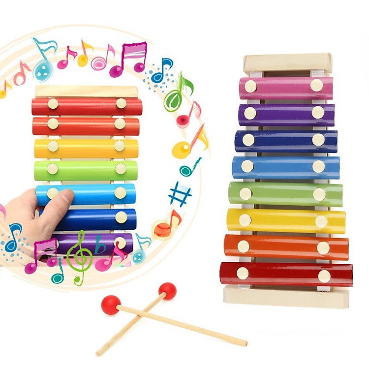 Mua Đàn Xylophone Gỗ 8 Thanh Cho Bé Chính hãng Giá rẻ - Hình ảnh 3