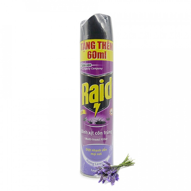 Xịt Côn Trùng Raid Hương Lavender 660ml