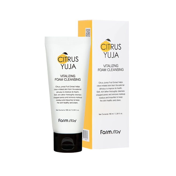 Sữa rửa mặt tạo bọt _ Farmstay Citrus Yuja Vitalizing foam cleansing