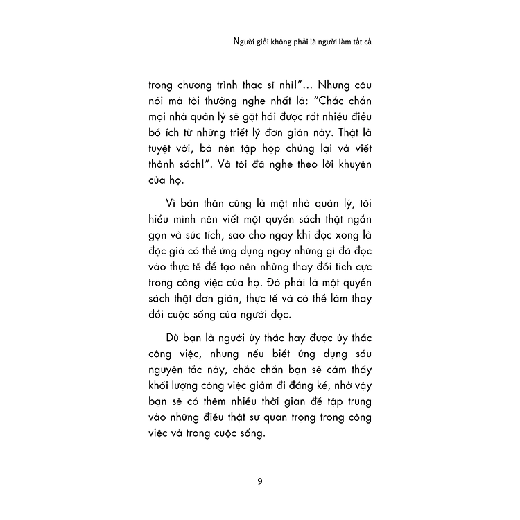 Người Giỏi Không Phải Là Người Làm Tất Cả - Ảnh 5