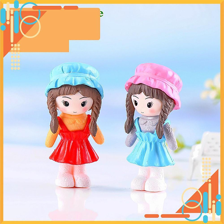 Cô gái tóc thắt bím - Phụ kiện tiểu cảnh