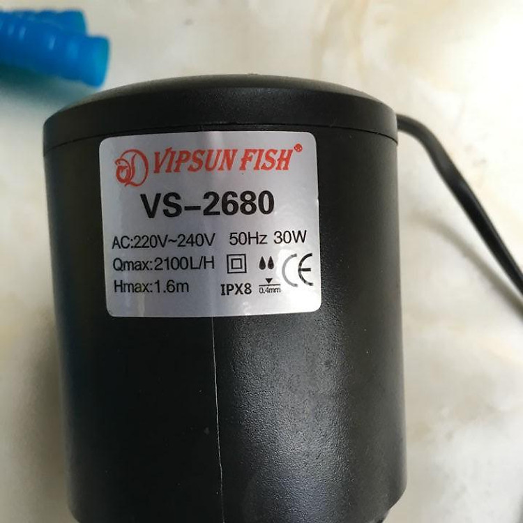 Máy Bơm Lọc Nước Hồ Cá Cảnh 30W Vipsun VS-2680 - Máy Lọc Nước Bể Cá Vipsun