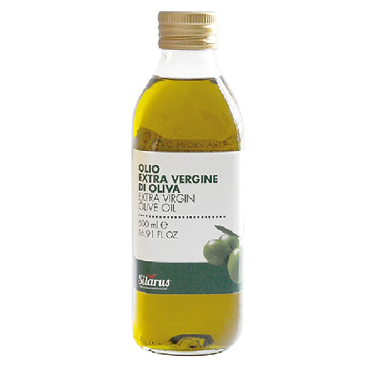 Dầu Olive Nguyên Chất 500ml (Extra Virgin Olive Oil) dùng cho bé ăn dặm, người ăn eat clean - thương hiệu Silarus nhập khẩu từ Ý