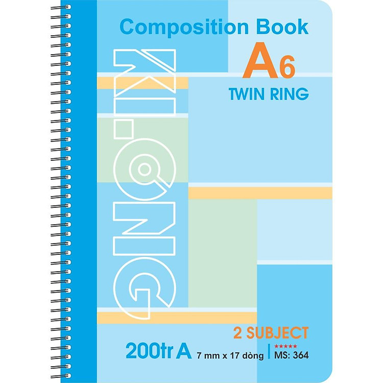 Sổ Kẻ Ngang Lò Xo KLONG A6 (200 trang) - Ảnh 3