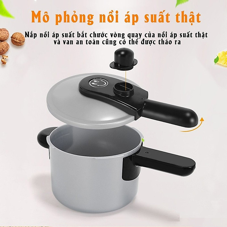 Bộ Đồ Chơi Nấu Ăn 36 Món An Toàn Chính hãng Ưu đãi - Hình ảnh 5