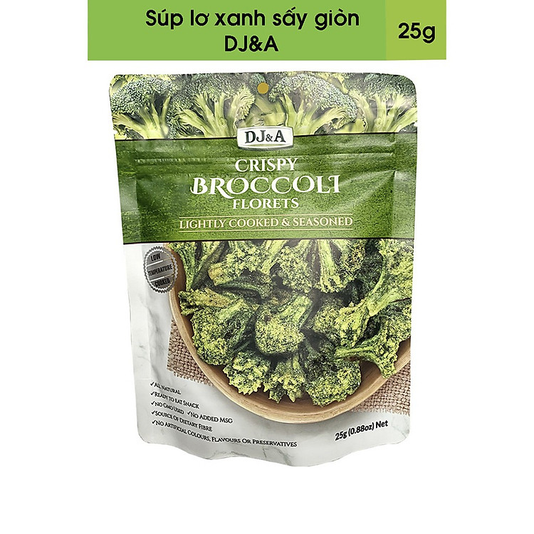 Súp lơ xanh sấy giòn DJ&A Úc - 25g