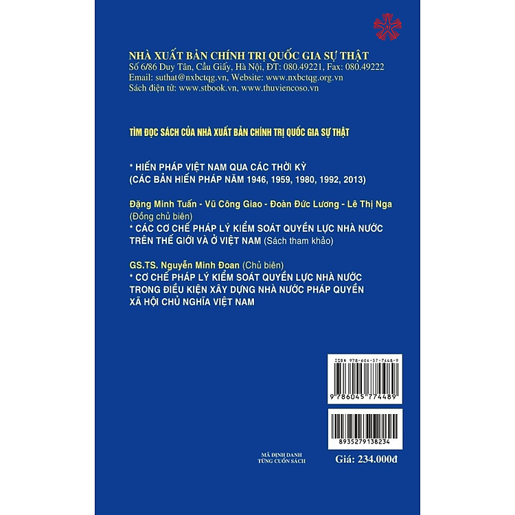Kiểm Soát Quyền Lực Nhà Nước (Tái Bản Có Sửa Chữa, Bổ Sung) - Ảnh 2