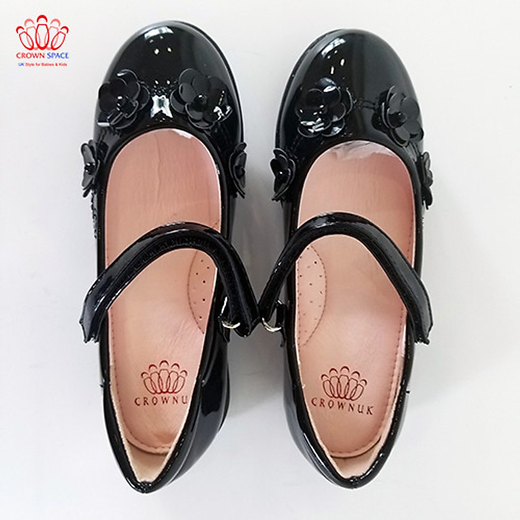 Giày Búp Bê Đi Học Bé Gái Crown Space UK School Shoes CB3024 Chất Liệu Cao Cấp Nhẹ Êm Thoáng Mát Kiểu Dáng Sang Trọng Size 28-36/4-14 Tuổi