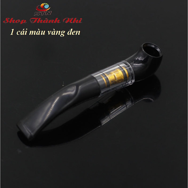 Bộ 4 Tẩu Thuốc Nhựa Dẻo (Màu Vàng Đen)