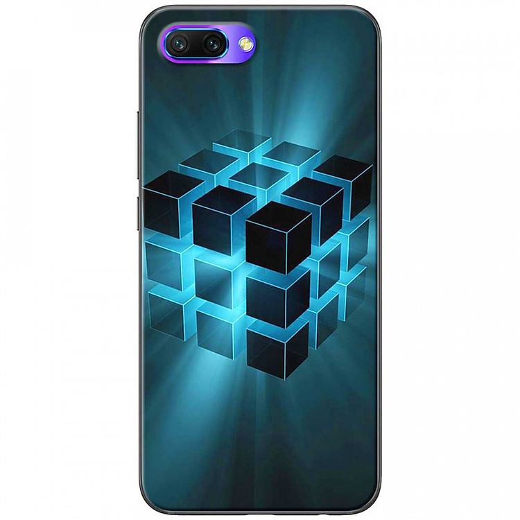 Ốp lưng dành cho Honor 10 mẫu Khối rubik phát sáng