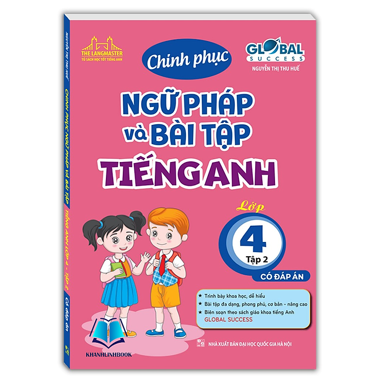 Sách - GLOBAL SUCCESS - Chinh phục ngữ pháp và bài tập tiếng anh lớp 4 tập 2 (có đáp án)