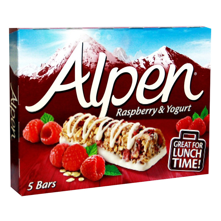 Ngũ Cốc Ăn Sáng Thanh Dâu Rừng & Yogurt Alpen (5 Thanh x 29g)