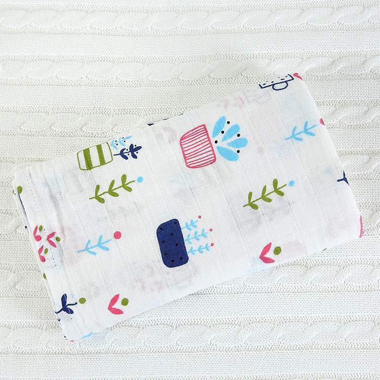 Set 2 Khăn Tắm Em Bé Sợi Tre Bonny Siêu Mềm Và Thấm Hút (KT: 1m2x1m2) - Giao họa tiết ngẫu nhiên