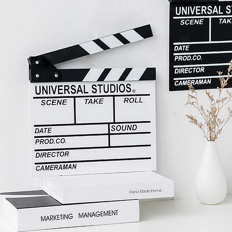 Bảng Clapper Board Quay Phim 30 x 27 cm Màu Trắng - Ảnh 6