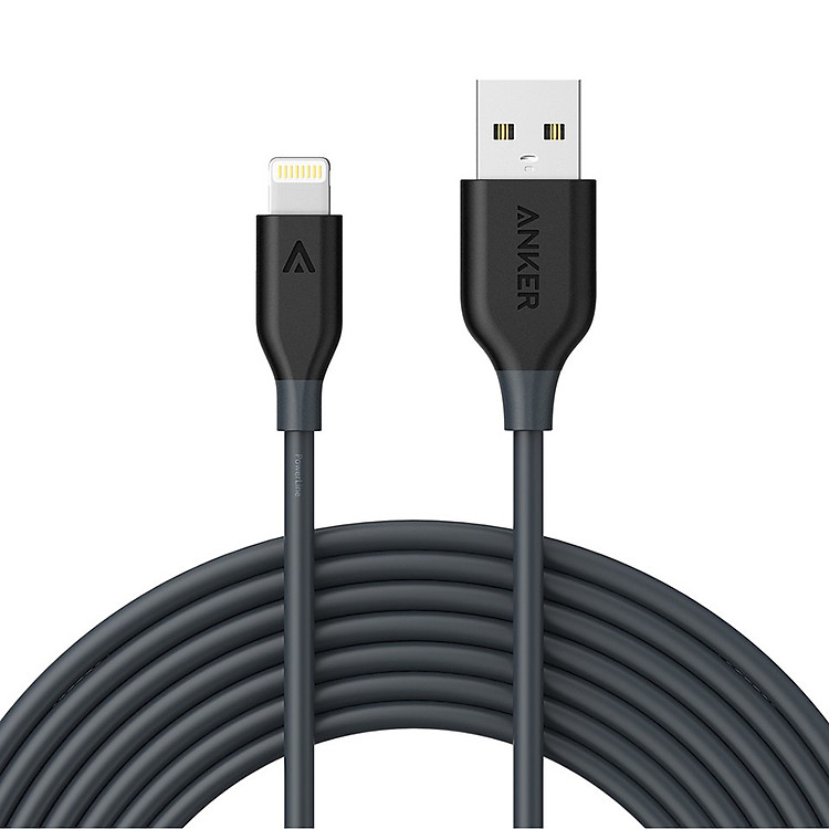 Cáp Sạc Anker PowerLine Lightning (6ft/1.8m) Offline Packaging V3 - Hàng Chính Hãng