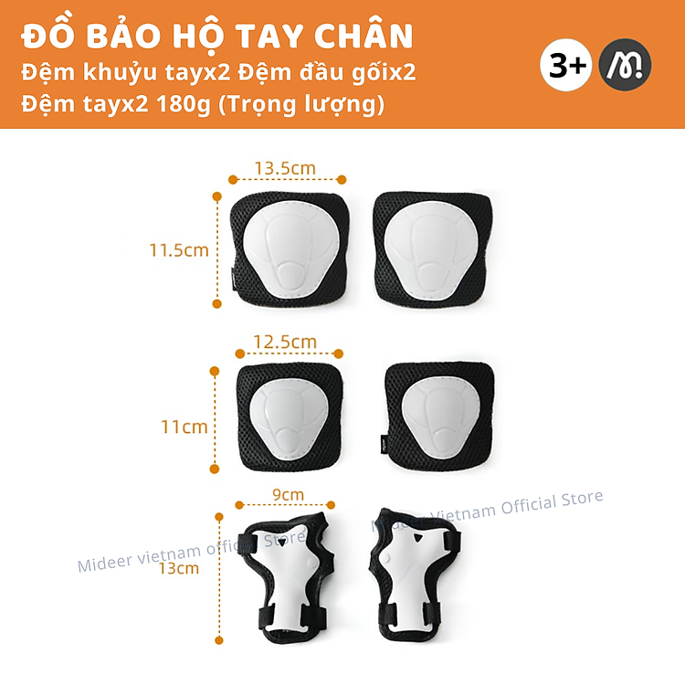 Mua Đồ bảo hộ tay chân cho bé Mideer Chính hãng Tiết kiệm - Hình ảnh 3