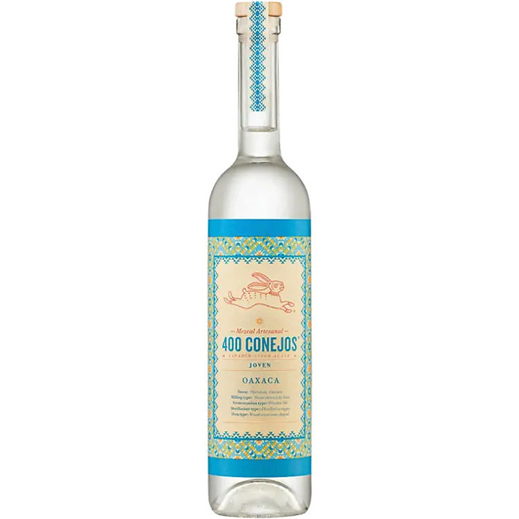 Rượu 400 Conejos Mezcal Artesanal Joven 38% 1x0.75L