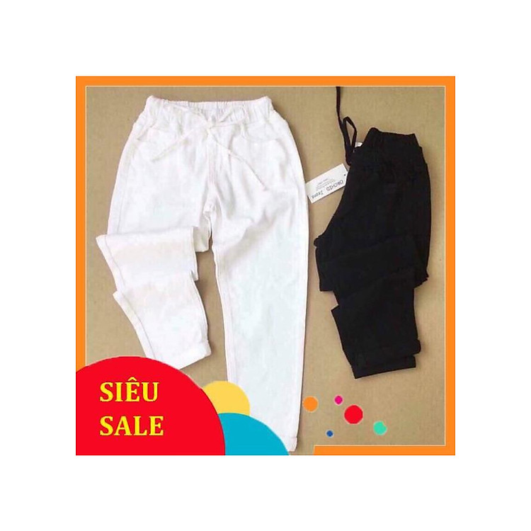 Quần baggy Kaki Basic 2 màu đen trắng