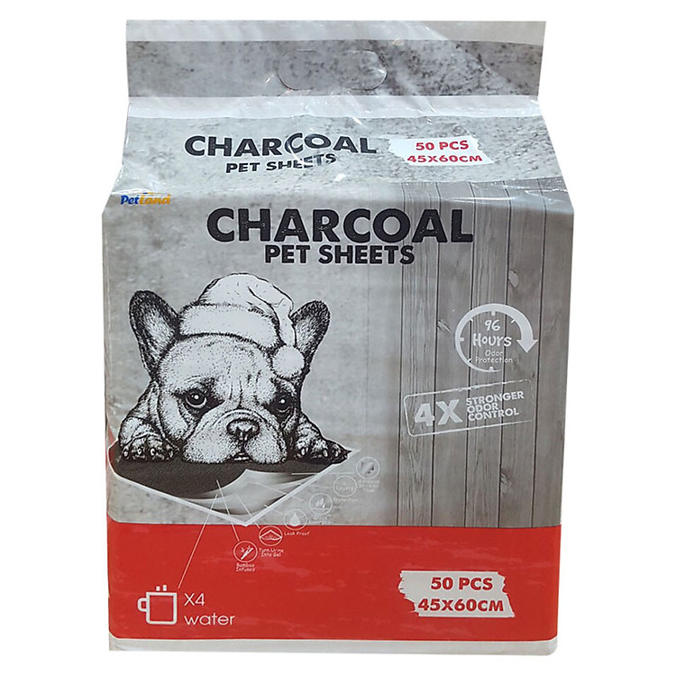 50 Tấm Lót Than Hoạt Tính Charcoal Petland (45 x 60 cm)