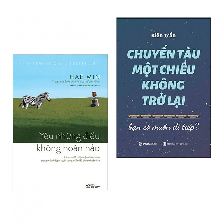 Combo 2 cuốn sách hay nhất về kĩ năng sống: Yêu Những Điều Không Hoàn Hảo + Chuyến Tàu Một Chiều Không Trở Lại ( Tặng kèm bookmark Happy Life)